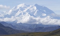 a snowy mountain peak