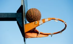 Basketball hoop and ball