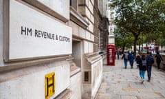 HM Revenue &amp; Customs in Whitehall, London. 