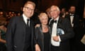 Kenneth Branagh, Judi Dench and Tom Courtenay at the London Critics’ Circle awards.