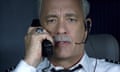 Tom Hanks in Sully, which portrays the nightmare of a plane going down with grim authenticity.