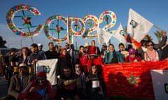 The climate march at the COP22 climate conference in in Marrakech, Morocco