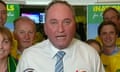 The Nationals MP scorns the progressive campaign group during a live cross on Nine