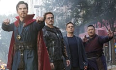 2018, AVENGERS: INFINITY WAR<br>BENEDICT CUMBERBATCH, ROBERT DOWNEY JR., MARK RUFFALO &amp; BENEDICT WONG Character(s): Dr. Stephen Strange, Tony Stark / Iron Man, Bruce Banner / Hulk, Wong Film 'AVENGERS: INFINITY WAR' (2018) Directed By ANTHONY RUSSO &amp; JOE RUSSO 25 April 2018 SAW88525 Allstar/MARVEL STUDIOS/DISNEY **WARNING** This Photograph is for editorial use only and is the copyright of MARVEL STUDIOS/DISNEY and/or the Photographer assigned by the Film or Production Company &amp; can only be reproduced by publications in conjunction with the promotion of the above Film. A Mandatory Credit To MARVEL STUDIOS/DISNEY is required. The Photographer should also be credited when known. No commercial use can be granted without written authority from the Film Company.