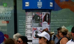 Programming for the Montreal International Jazz Festival posted in downtown Montreal, Canada, on 2 July.