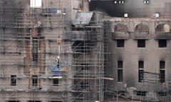 Demolition work has begun at the Glasgow School of Art building.