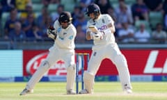 England captain Joe Root is caught behind by Tom Blundell during the third day of the second Test against New Zealand.