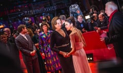 Sigourney Weaver and Margaret Qualley arrive for the Berlin premiere of Philippe Falardeau’s My Salinger 
Year