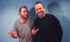 ‘We’re both totally neurotic’ … Andy Burrows, left, and Matt Haig. 