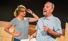 Reconciliation … Hannah Britland as Boo Killebrew and David Schaal as her father Larry in The Play About My Dad.