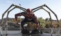 This image released by Sony Pictures shows Tom Holland in Columbia Pictures' "Spider-Man: No Way Home." (Sony Pictures via AP)