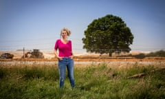 Carol-Anne O’Callaghan with one of the oaks saved from felling as part of HS2