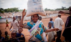 Refugees from Central African Republic in  Mbilé refugee camp in east Cameroon