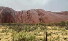 Rainfall on Uluru