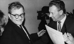 Dmitri Shostakovich (left) with Britten. 