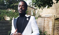 Ncuti Gatwa, up for best male comedy performance, wears a tuxedo for his backyard Bafta portrait