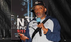 Spike Lee at a screening for his new docuseries, which has landed him in the same hot water that never seems to cool.