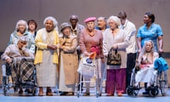 Patients and staff on the ‘Dusty Springfield’ ward in Alan Bennett’s Allelujah!