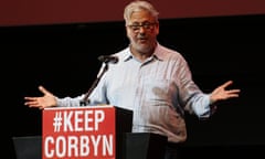 'Corbyn Stays' rally, London, UK - 06 Jul 2016<br>Mandatory Credit: Photo by Brayan Lopez/REX/Shutterstock (5746798h) Jon Lansman - founder of Momentum 'Corbyn Stays' rally, London, UK - 06 Jul 2016