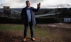 Bristol City’s manager, Nigel Pearson, pictured near the Clifton Suspension Bridge last week.