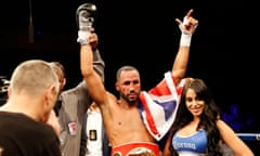 James DeGale celebrates after defeating Rogelio Medina in Washington.