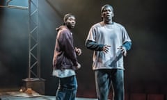 Paapa Essiedu and Gershwyn Eustache Jr in Pass Over at London’s Kiln theatre, in February