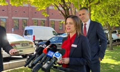 SA Labor candidate Cressida O’Hanlon addresses media