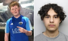 Composite of Alfie Lewis (L) wearing a blue sports top, and Bardia Shojaeifard's police mugshot (R)