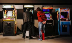 Retro arcade games in Tokyo.