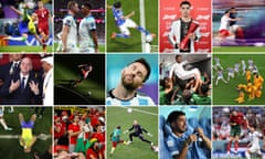 A composite of the best photos of the 2022 World Cup