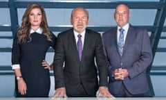 Karren Brady, Lord Sugar and Claude Littner.