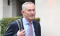 Richard Scudamore walks down the street