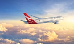 Cloudscape<br>Qantas dreamliner