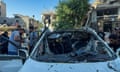 Qatar-based broadcaster says journalists were reporting from near the house of Hamas political chief Ismail Haniyeh, who was killed by Israel hours earlier, and footage from the ground shows a burned out car