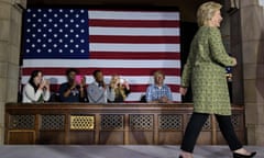 Democratic presidential nominee Hillary Clinton arrives to speak during a speech about millennial issues at Temple University on September 19, 2016 in Philadelphia, Pennsylvania. / AFP PHOTO / Brendan SmialowskiBRENDAN SMIALOWSKI/AFP/Getty Images