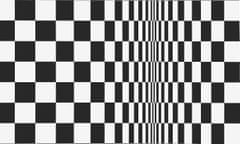 Detail of Movement in Squares, 1961, by Bridget Riley.