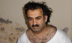 Khalid Shaikh Mohammed, the alleged Sept. 11 mastermind, is seen shortly after his capture during a raid in Pakistan Saturday March 1, 2003 in this photo obtained by the Associated Press. (AP Photo)