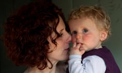 Maggie O’Farrell and daughter in 2010