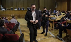 Ioannis Lagos pictured during a court session on his sentencing in Athens in October 2020