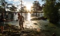 Flooding in South Windsor, Sydney, on Wednesday