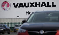 General view of the Vauxhall car plant at Ellesmere Port