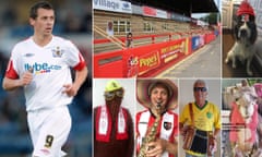 Exeter will have a cutout of their former striker Adam Stansfield, who died 10 years ago, in the stands. Fans have paid £20-25 to be seen at games and animals are making appearances too.