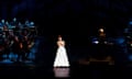 Hologram of late opera singer Maria Callas performs in concert in Mexico<br>epa07497909 A hologram of late opera singer Maria Callas performs during a concert at the National Auditorium of Mexico City in Mexico City, Mexico, 10 April 2019. Attendees were able to enjoy the art of Maria Callas (1923-1977) with a live orchestra through the use of state-of-the-art technology that shows the artist, who in life appeared in Mexico for the first time in 1950, through the use of a hologram that sings, moves and interacts. EPA/JOSE MENDEZ