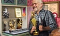 Jeremy Corbyn with trophies