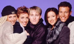 Steps, from left, Faye Tozer, Claire Richards, Ian 'H' Watkins, Lisa Scott-Lee and Lee Latchford-Evans in 1998