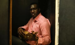 Bassekou Kouyate in the studio.