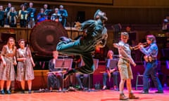 Karlheinz Stockhausen’s epic opera, Donnerstag aus Licht, has its first UK performances in 34 years at Southbank Centre’s Royal Festival Hall on Tuesday and Wednesday (21 &amp; 22 May)<br>Jamil Attar (Lucifer) and Emmanuelle Grach (Michael) in Stockhausen’s Donnerstag Aus Licht @ Royal Festival Hall. Conductor, Maxime Pascal. Part of Stockhausen: Cosmic Prophet. Le Balcon joins forces with London Sinfonietta, the New London Chamber Choir and musicians from the Royal Academy of Music. (Opening-21-05-19)