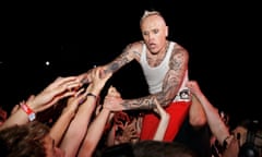 Keith Flint performing with the Prodigy at Radio 1’s Big Weekend in Swindon, 2009.