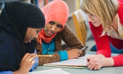 Students in an English for speakers of other languages class