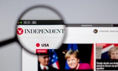 Online edition of the Independent.
